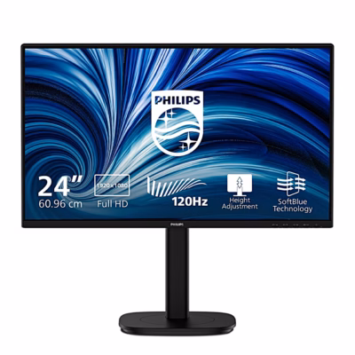 Arvutimonitor Philips 24B2N3200A eestvaates, ekraanil 24 tolli ja 120 Hz
