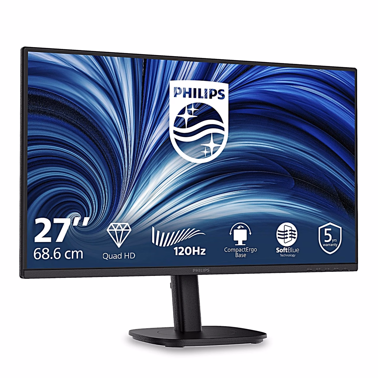 Philips 27B2N3500 arvutimonitor paremalt nurga alt, õhuke raam