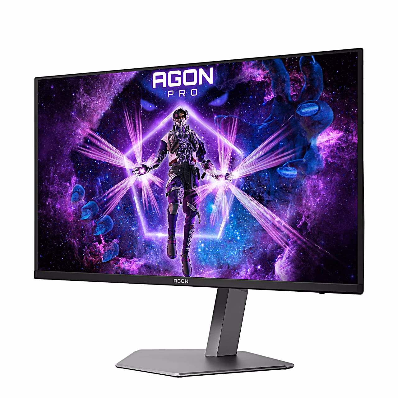 AOC AG326UZD2 monitor vasakult eest hõbedasel alusel