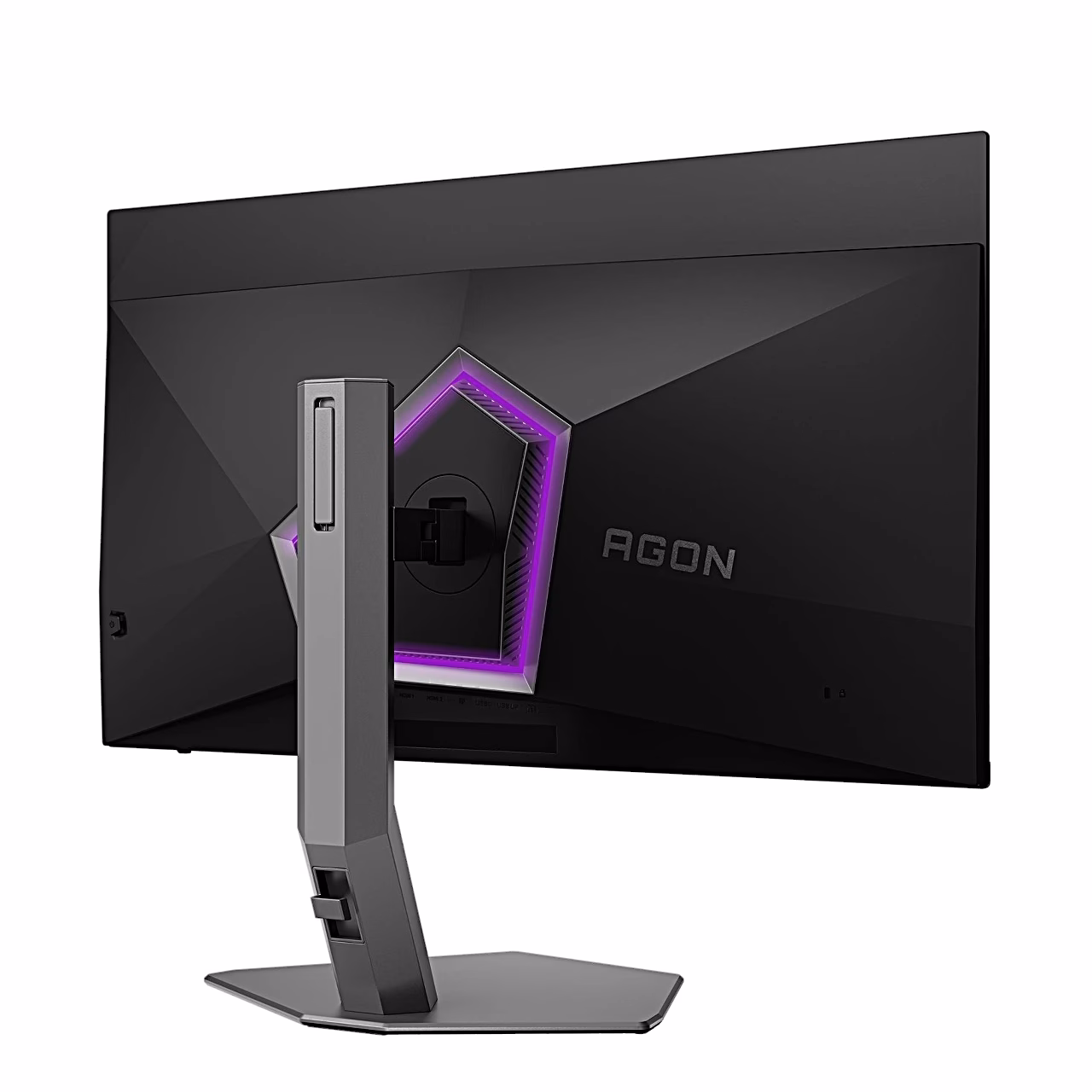 AOC AG326UZD2 tagakülg AGON-logo ja valgustusega