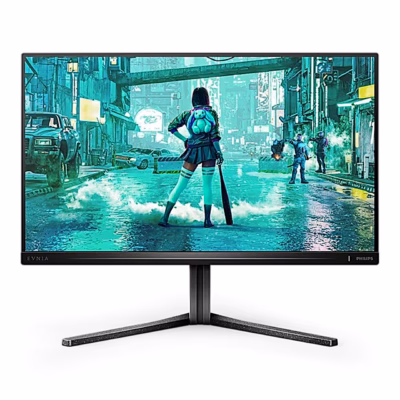 Mängurimonitor Philips 25M2N3200U eestvaates, ekraanil mängupilt