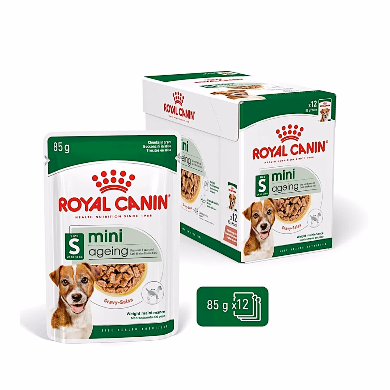 Royal Canin Mini Ageing 12x85g märgtoit väikest tõugu eakatele koertele, linnulihaga