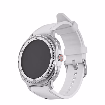 Samsung Galaxy Watch8 Classic SM-L505FZWAEUE 46 mm hõbedane nutikell, 1,3'' AMOLED, 4G, GPS, alumiiniumkorpus, safiirklaas, 64 GB, valge rihm