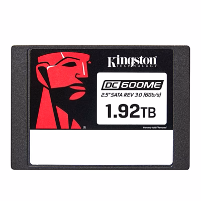 Kingston DC600ME 1,92 TB serveri SSD-ketas otse eest koos sildiga