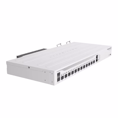 Serverikappi paigaldatav ruuter MikroTik CCR2004-1G-12S+2XS nurga alt