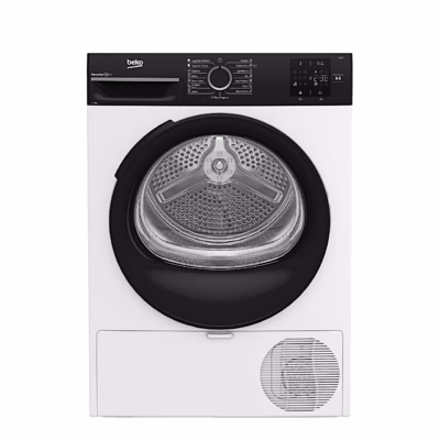 Beko BM3T37249WBB pesukuivati esikülg suletud ukse ja ventilatsioonirestiga