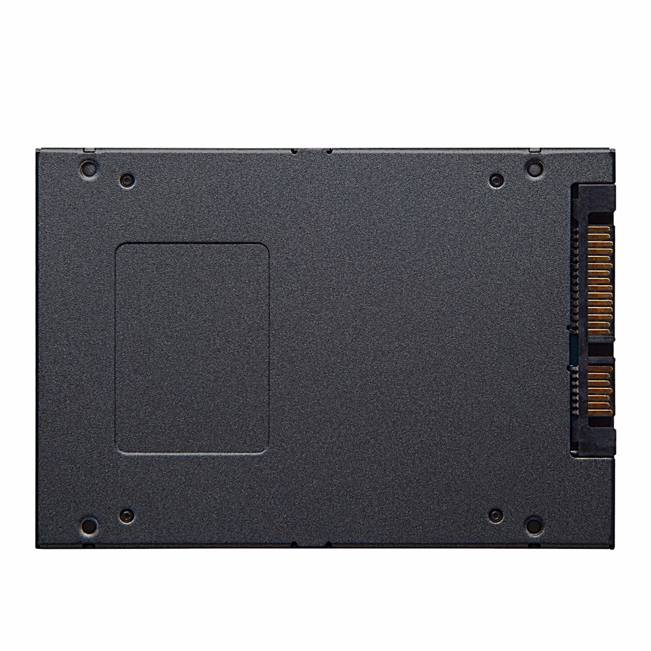 Kingston A400 SSD-ketta tagakülg SATA andme- ja toitepistikuga