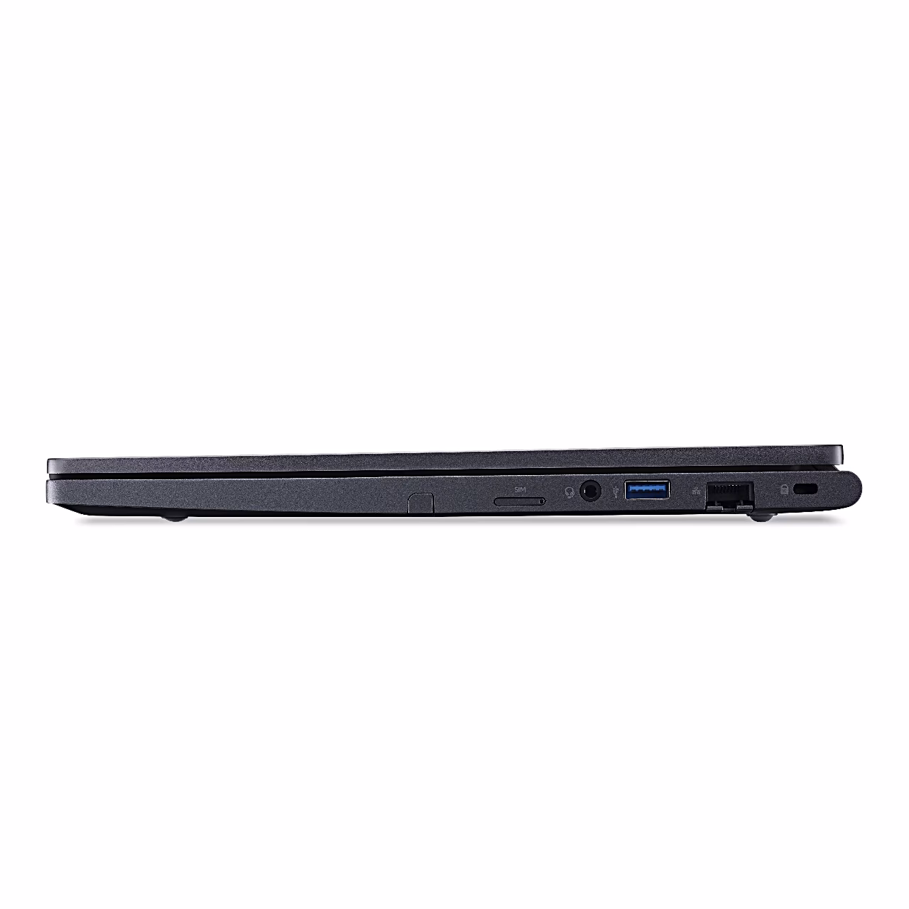 Suletud Acer TravelMate TMP414-53 parem külg porti ja kaardipesaga