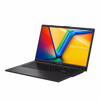 Sülearvuti Asus Vivobook Go 15 E1504FA avatuna vasakult nurga alt