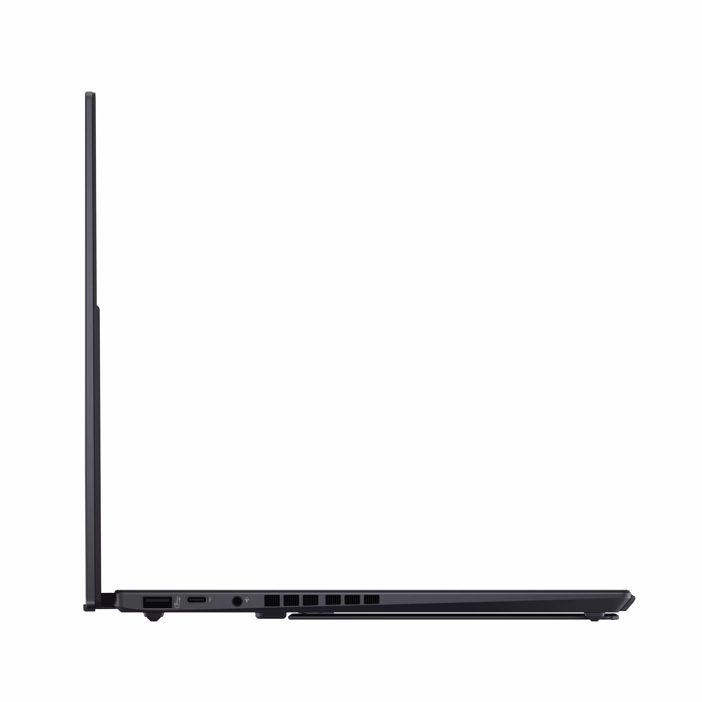Asus Zenbook Duo UX8406CA vasak külg pordiga, kaas avatud