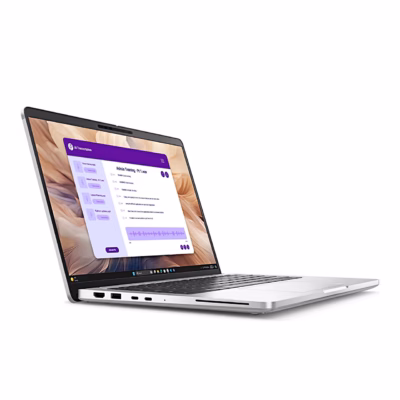 Dell Pro 14 Plus PB14250 vasak külg pistikupesadega nurga alt