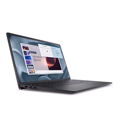 Dell Pro 15 Essential sülearvuti vasakult nurga alt, küljel ühenduspesad