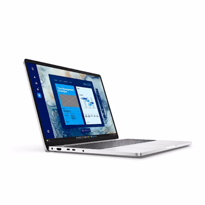 Dell Pro 16 PC16250 sülearvuti vasak külg avatud kaanega