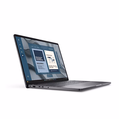 Dell Pro 16 PC16255 sülearvuti vasak külg avatud kaanega