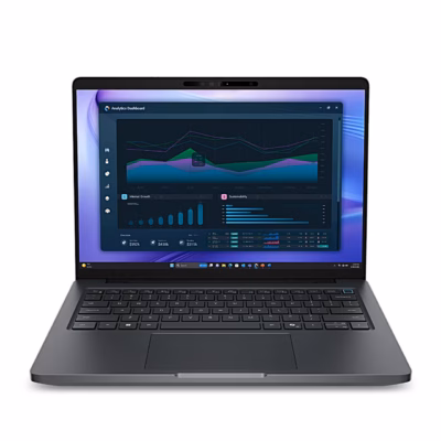 Sülearvuti Dell Pro Precision 5 14 PW514261 avatud ekraaniga eestvaates