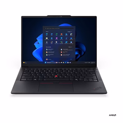 Sülearvuti Lenovo ThinkPad E14 Gen 8 avatult eestvaates, must korpus
