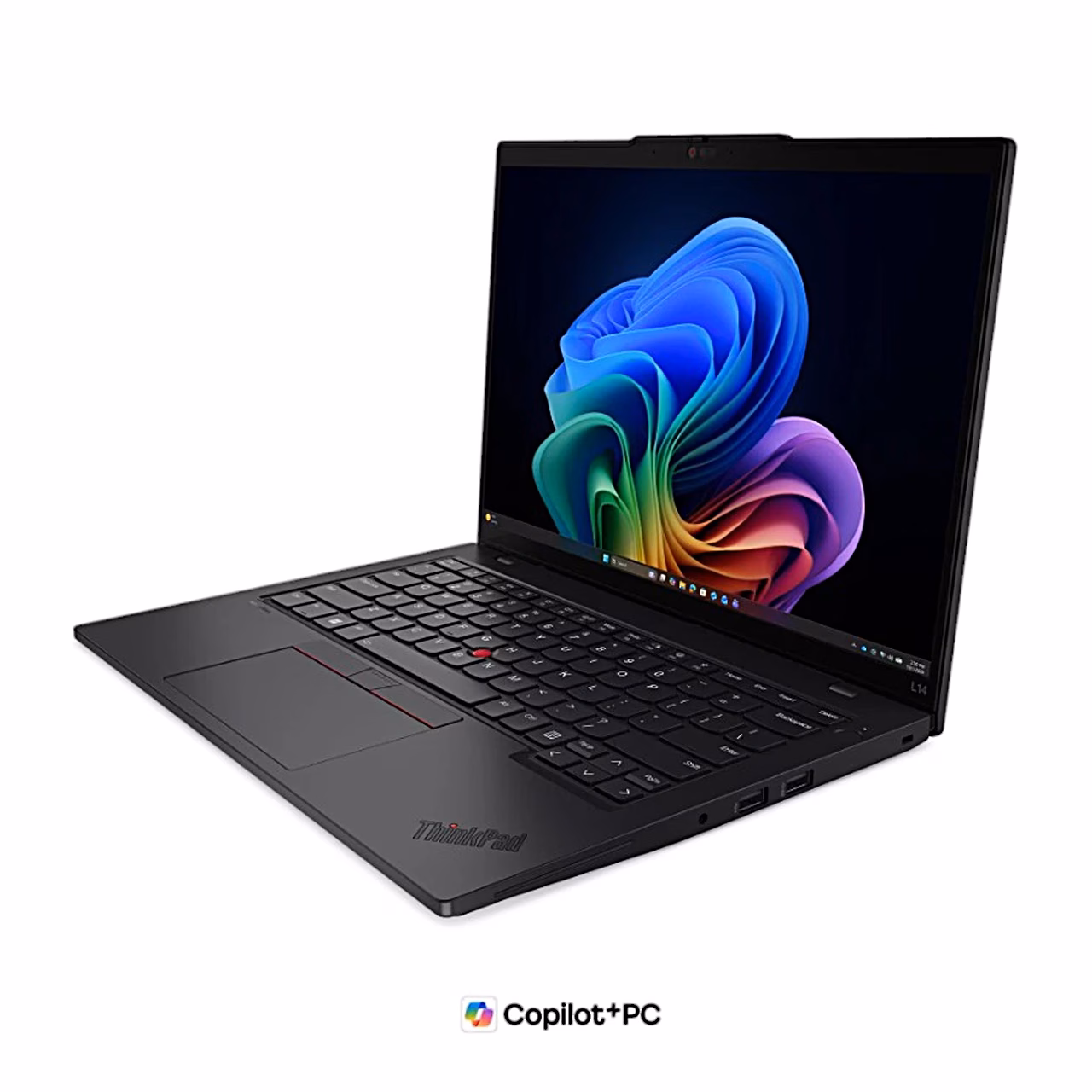 Laptop Lenovo ThinkPad L14 Gen 7 paremalt nurgast, klaviatuur ja puuteplaat