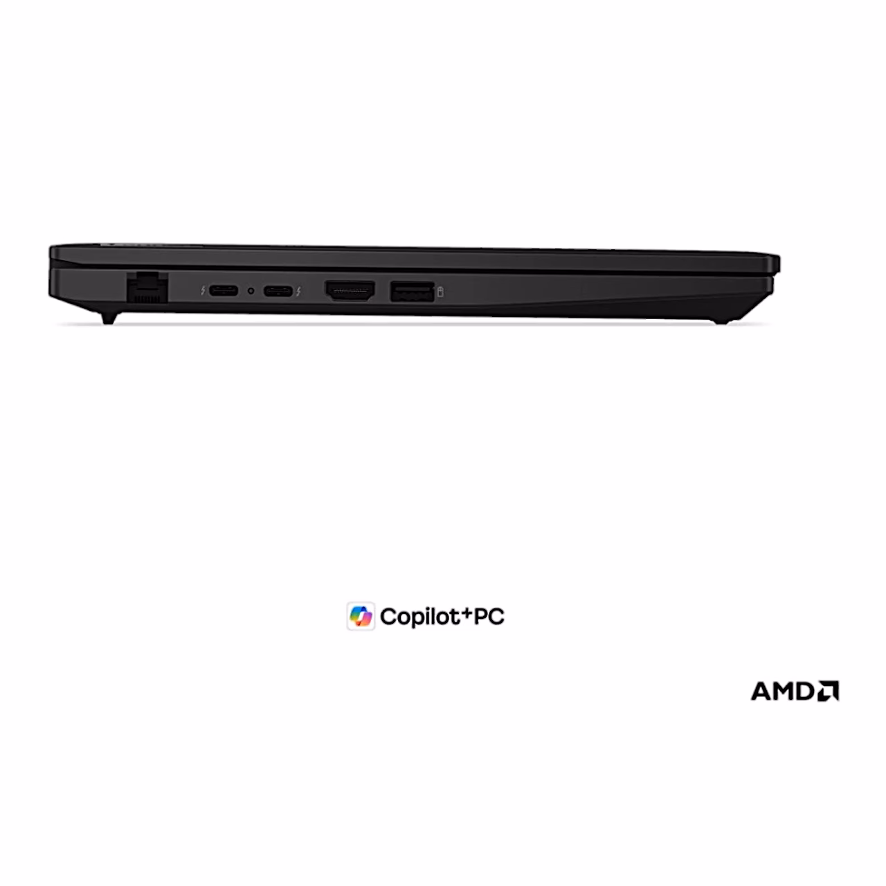 Lenovo ThinkPad L14 Gen 7 sülearvuti vasak külg: RJ-45, Thunderbolt 4, HDMI, USB-A