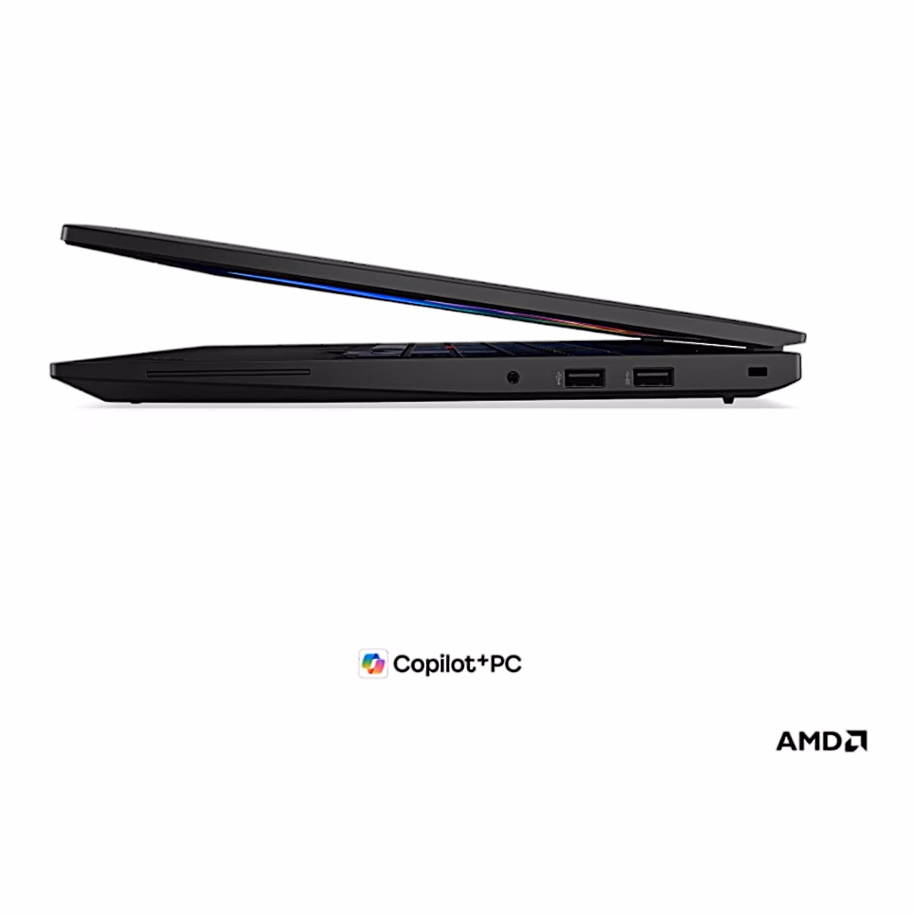 Lenovo ThinkPad L16 Gen 3 pooleldi suletud kaas ja parem külg