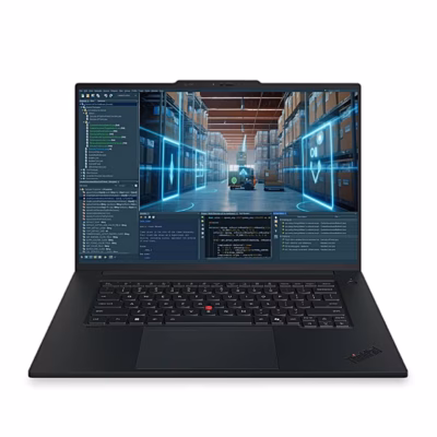 Lenovo ThinkPad P1 Gen 9 ekraan ja klaviatuur lähemalt eest