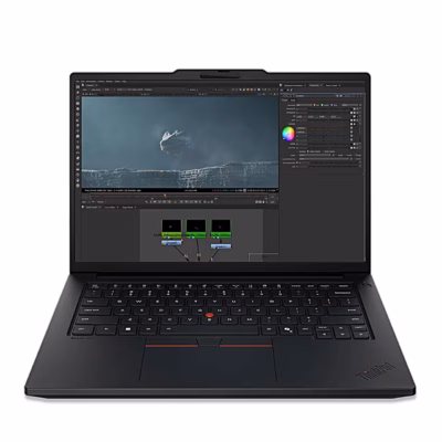 Avatud sülearvuti Lenovo ThinkPad P14s Gen 7 eestvaates