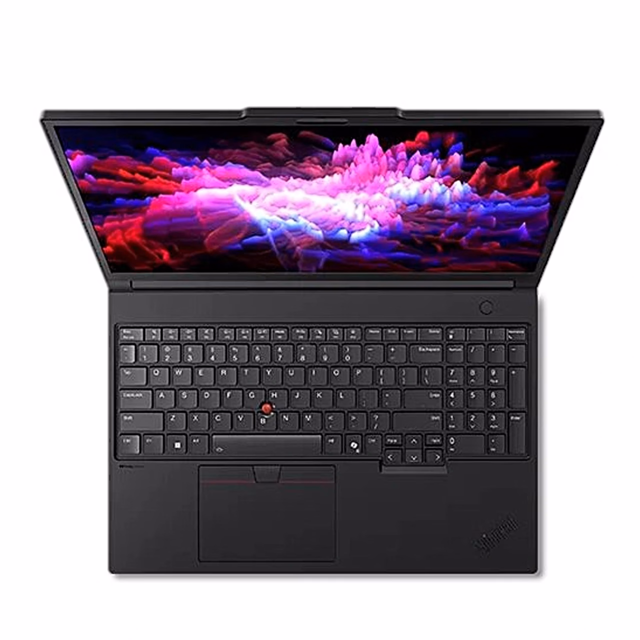 Lenovo ThinkPad P16 Gen 3 klaviatuur numbriklahvistikuga ja ekraan eestvaates