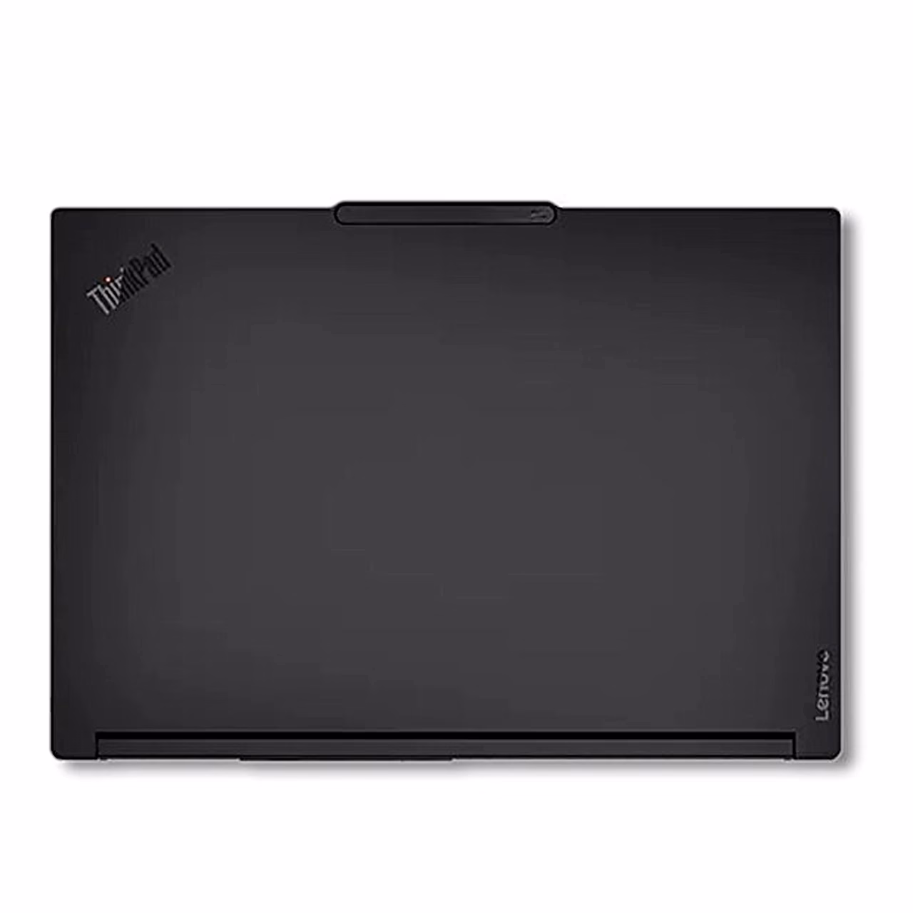 Lenovo ThinkPad P16 Gen 3 suletud musta kaane pealtvaade ThinkPadi logoga