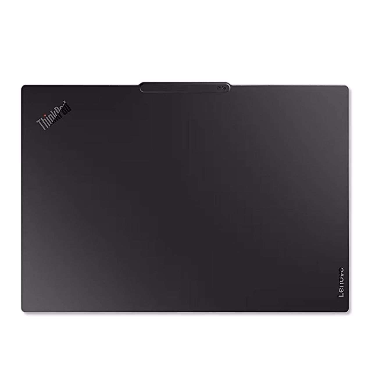 Suletud musta ThinkPad P16s Gen 5 Intel kaas ThinkPadi logoga