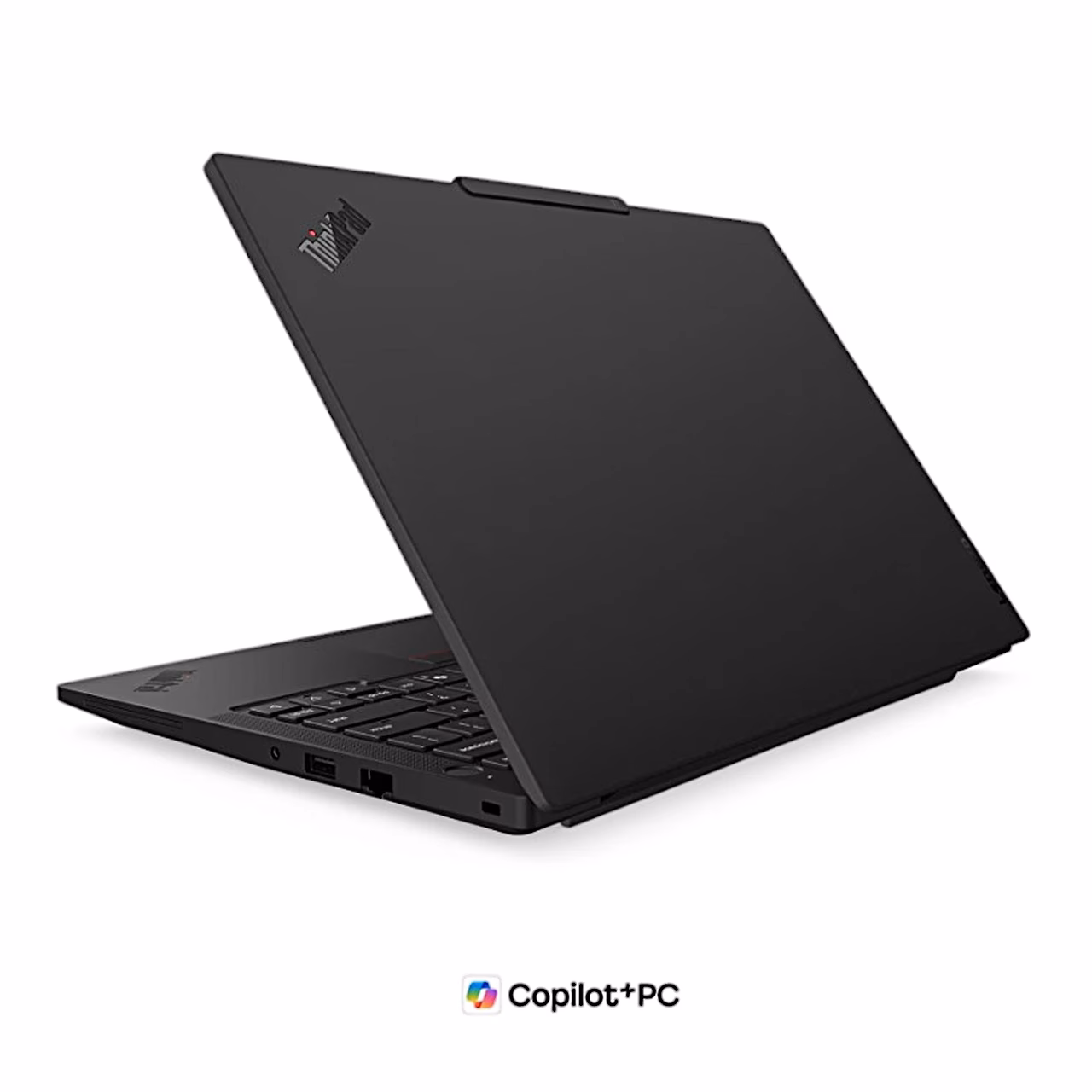 Lenovo ThinkPad T14 Gen 7 tagantpoolt vasakult, must kaas ThinkPadi logoga