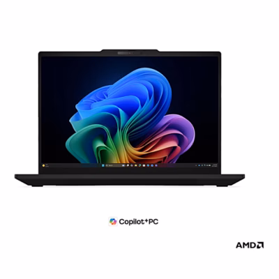 Sülearvuti Lenovo ThinkPad T14 Gen 7 eestvaates avatud ekraaniga