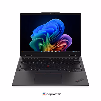 Avatud sülearvuti Lenovo ThinkPad T14s 2-in-1 Gen 2 eestvaates