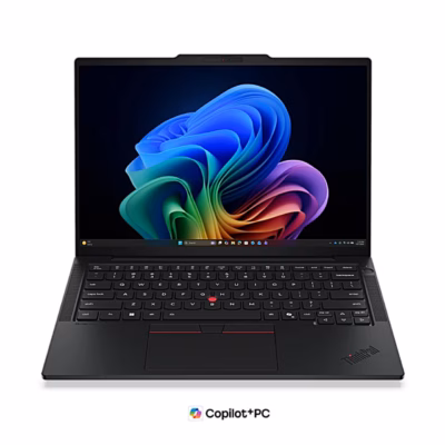 Lenovo ThinkPad T14s Gen 7 sülearvuti avatult eestvaates, ekraan ja klaviatuur