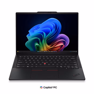 Lenovo ThinkPad T14s Gen 7 sülearvuti avatult eestvaates, ekraan ja klaviatuur