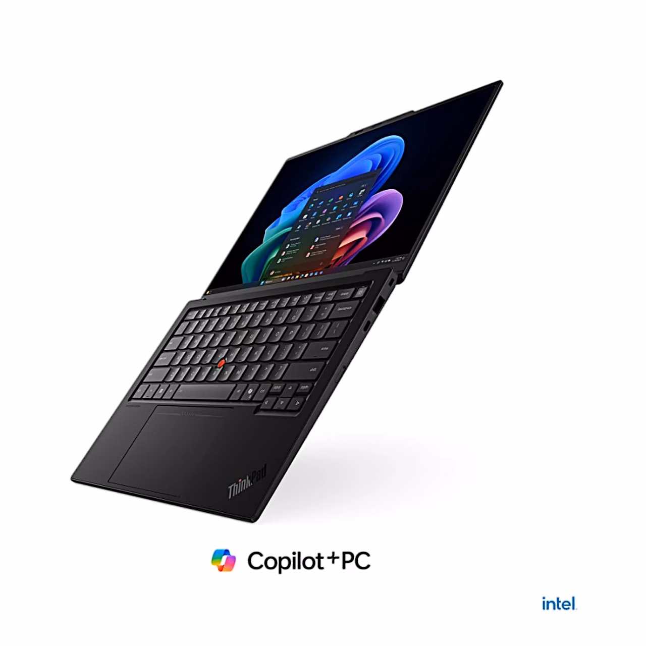 Lenovo X1 Carbon Gen 14 klaviatuur ja puuteplaat, vaade ülevalt nurga alt
