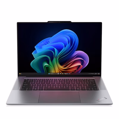 Hall sülearvuti Lenovo ThinkPad X9-15p Gen 1 avatuna otse eestvaates