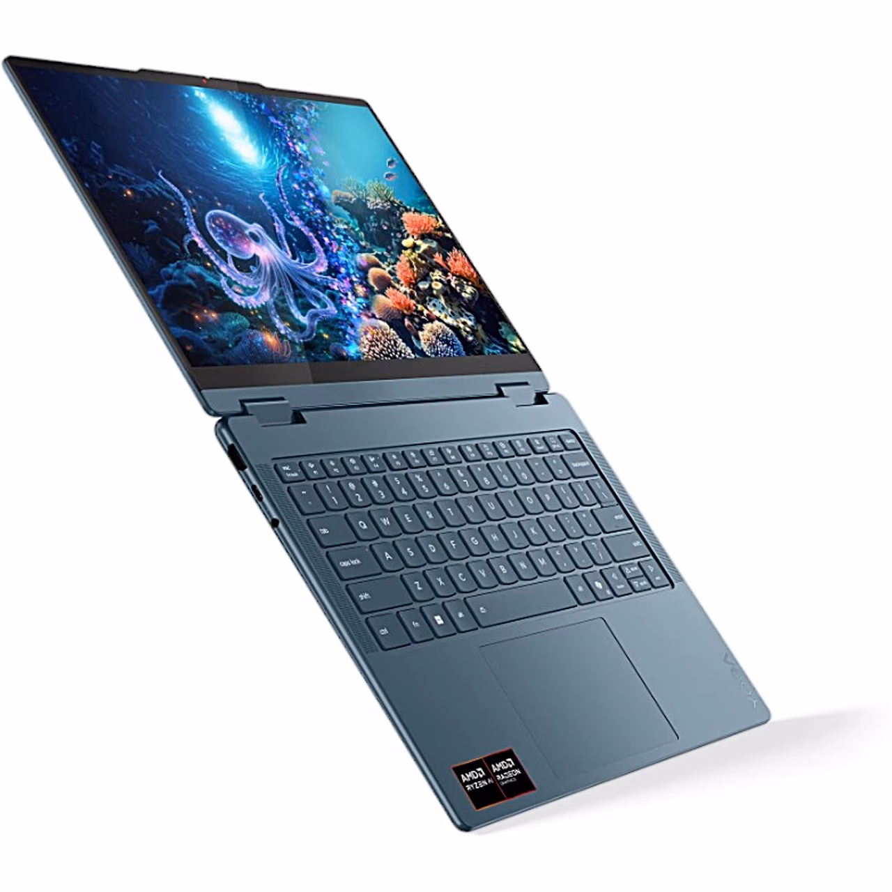 Lenovo Yoga 7 2-in-1 14AKP10 taustvalgusega klaviatuur ja puuteplaat nurga alt