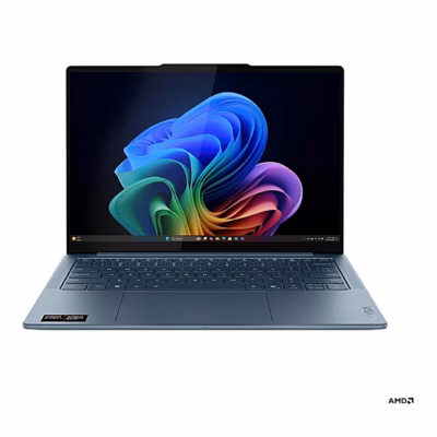 Lenovo Yoga Slim 7 14AKP10 avatuna eestvaates, sinakasroheline korpus