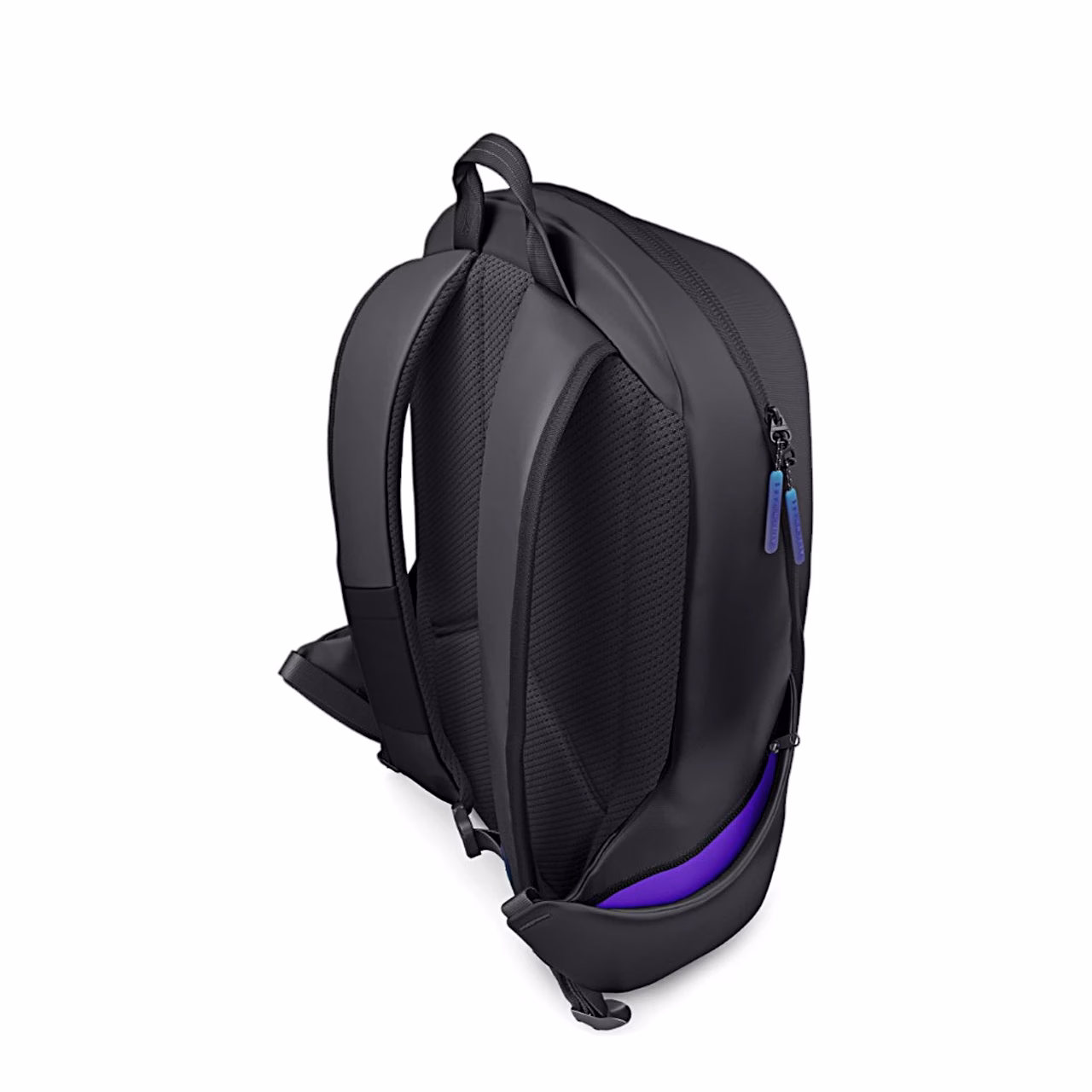 Alienware AW5625P seljakott küljelt, põhiruum poolavatud