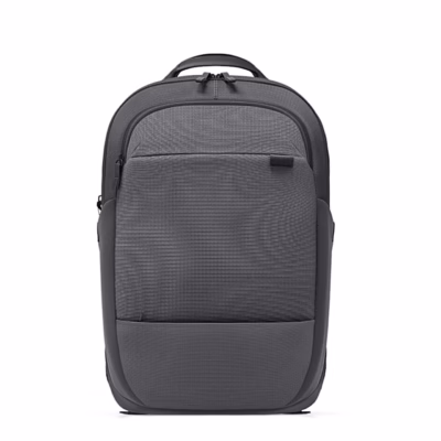 Hall sülearvuti seljakott Dell EcoLoop Plus CP5426G eestvaates, esiküljel lukuga tasku