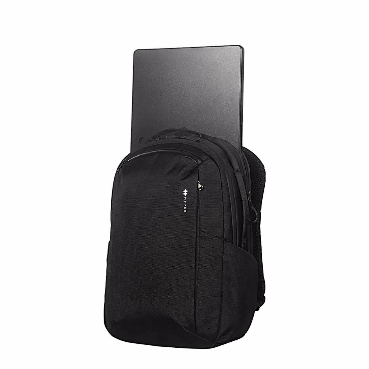 Hyper HyperPack seljakott, mille sektsioonist paistab sülearvuti