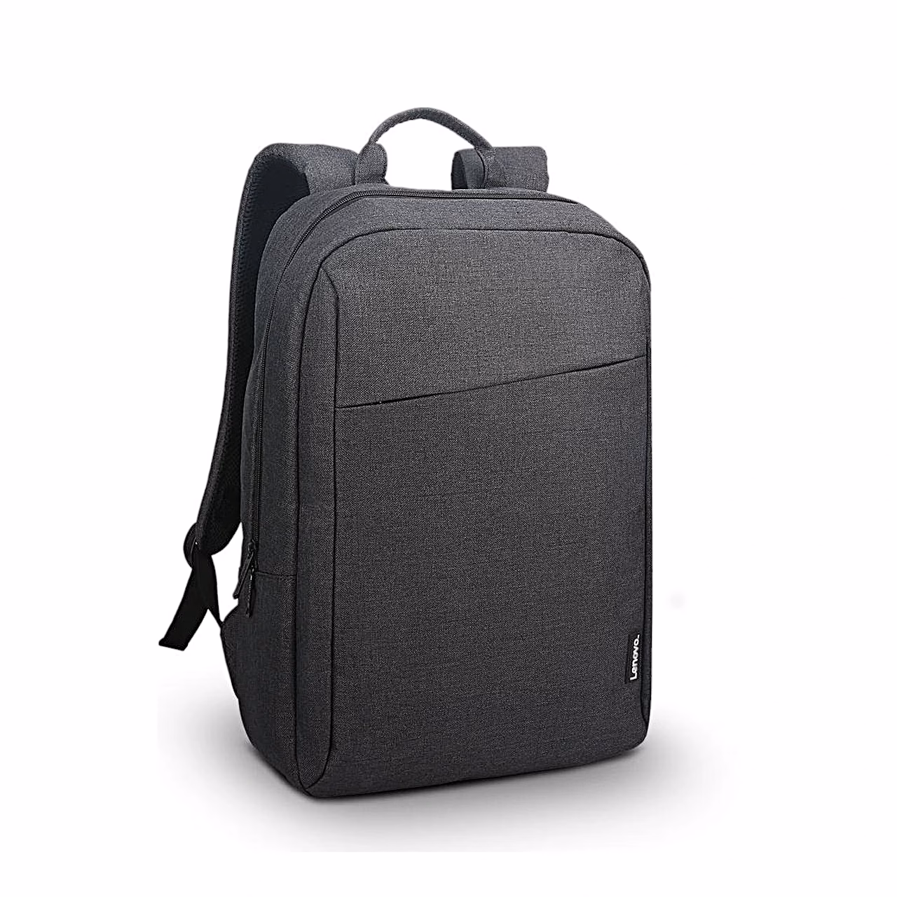 Must sülearvuti seljakott Lenovo B210 Eco nurga alt, diagonaalne eestasku tõmblukk