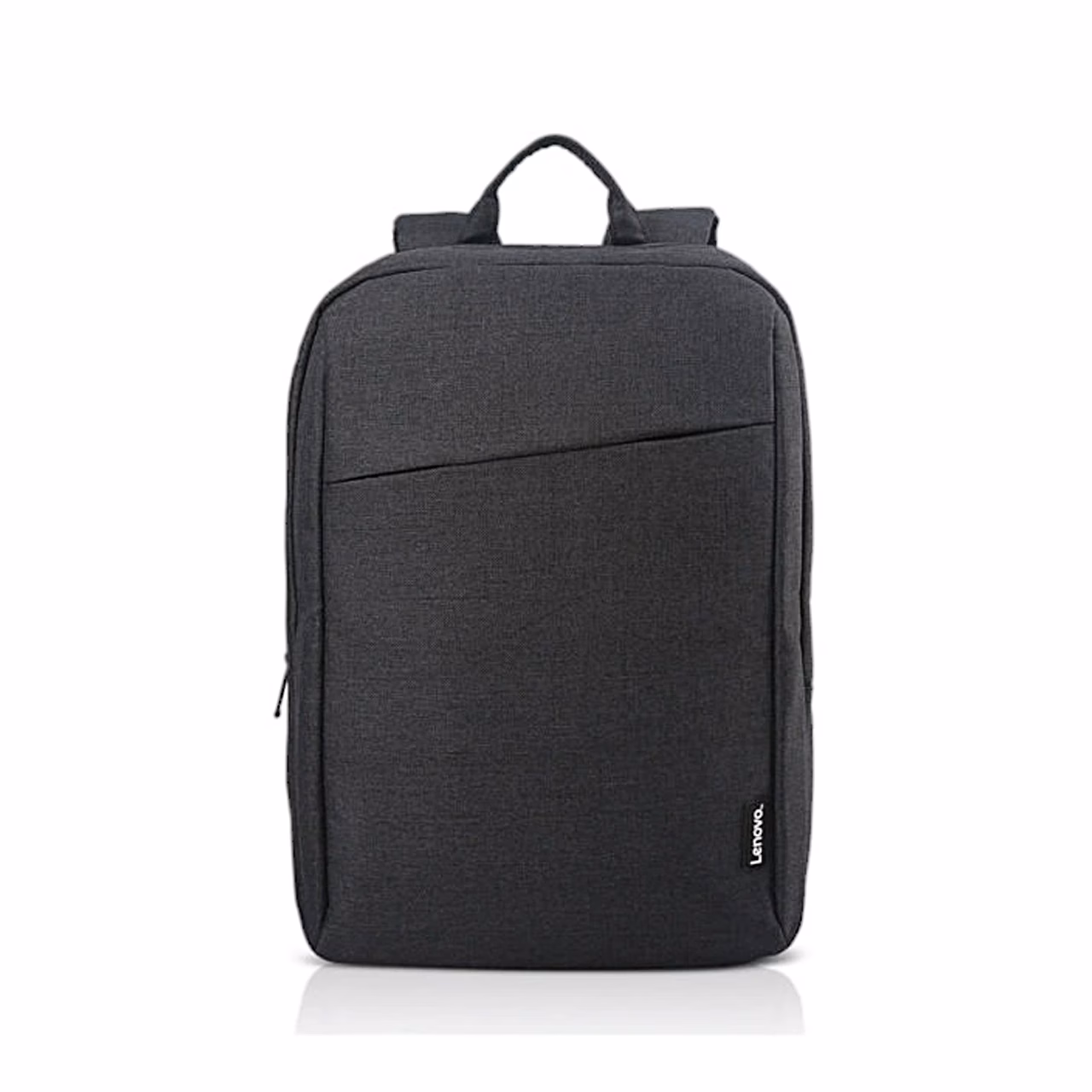 Lenovo B210 Eco seljakott eestvaates, kandesang ja tumehall polüesterkangas
