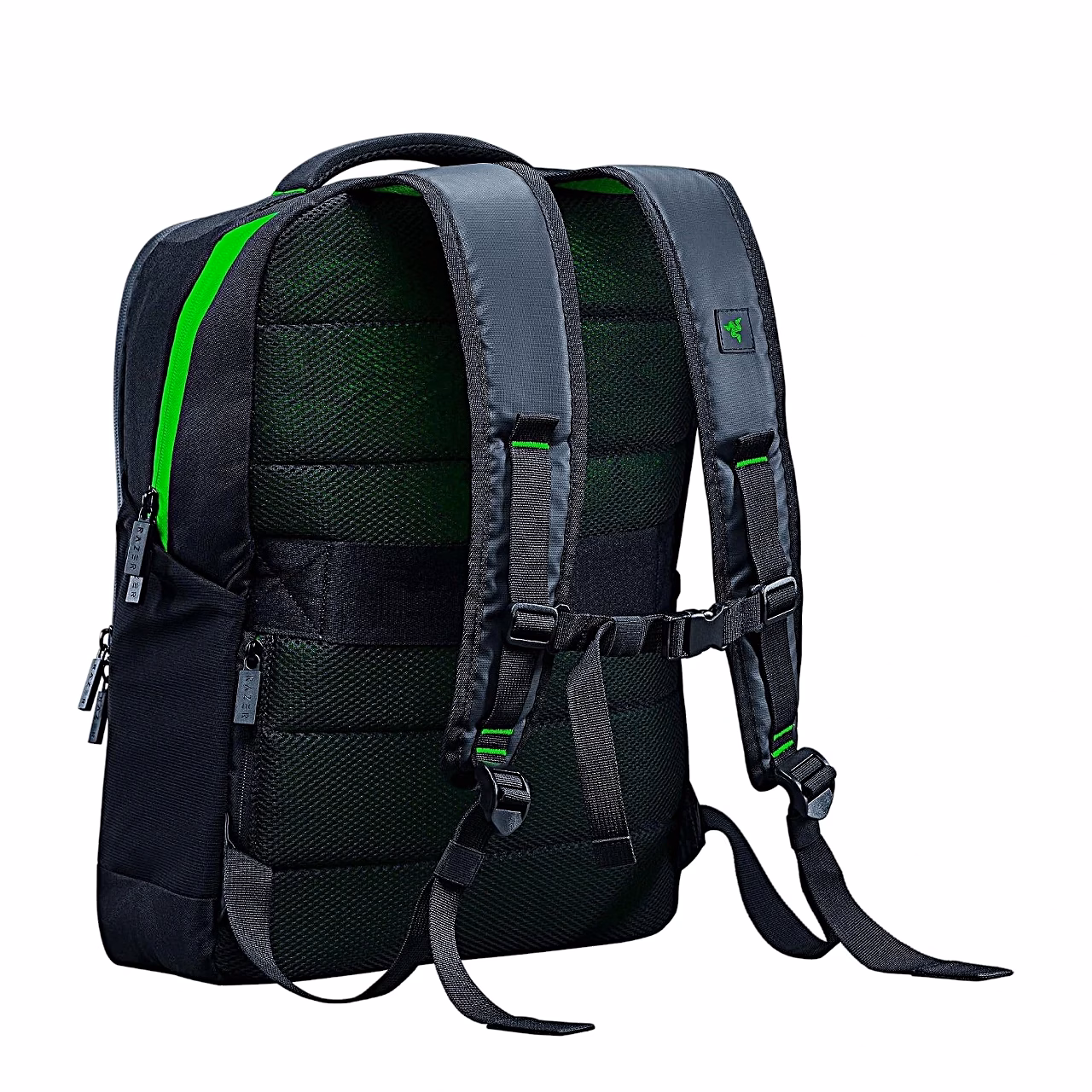Razer Rogue V4 seljakoti polsterdatud õlarihmad ja võrkmaterjalist seljapaneel