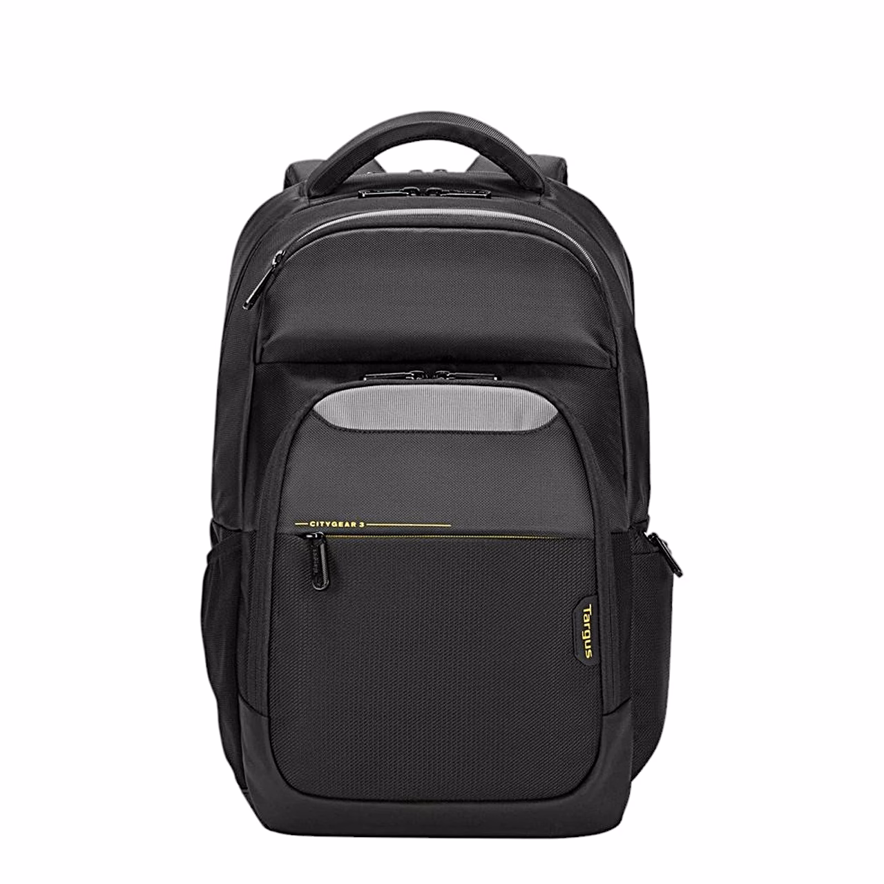 Targus CityGear seljakoti esikülg otse eest koos esitaskute ja sangaga