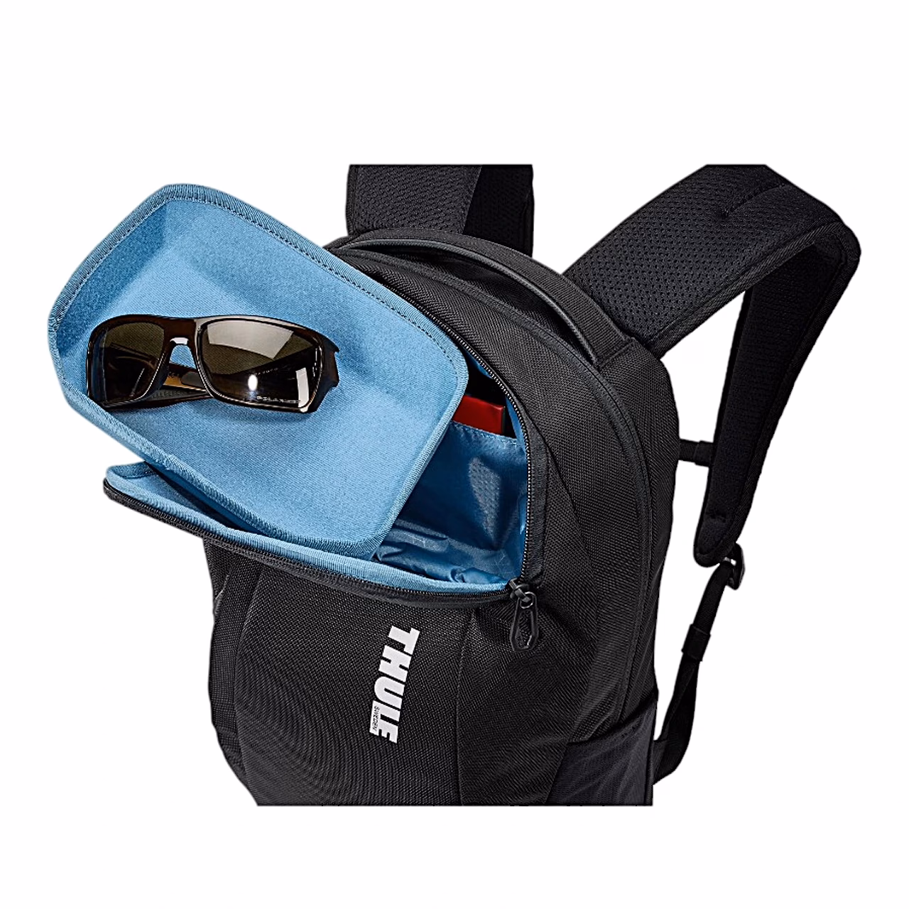 Thule Accent 20L avatud SafeZone-lahter, sees päikeseprillid
