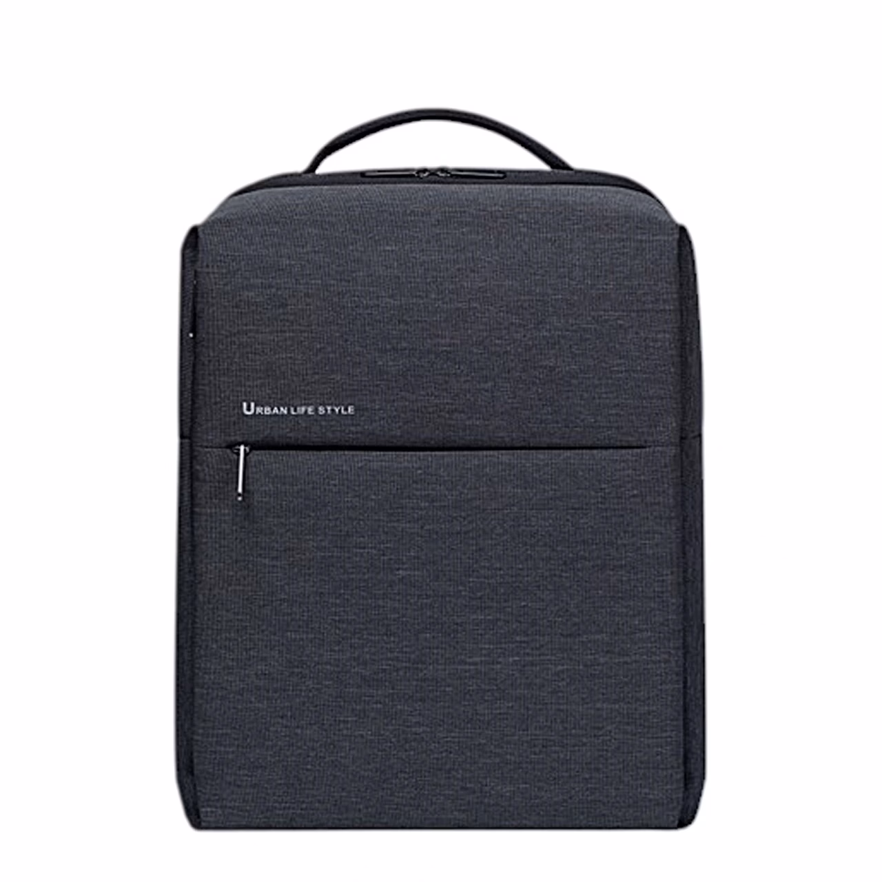 Hall sülearvuti seljakott Xiaomi City Backpack 2 eestvaates, esiküljel tõmblukuga tasku