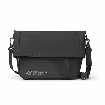 Must-hall sülearvutikott Asus ROG Archer Messenger BC2000 eestvaates õlarihmaga