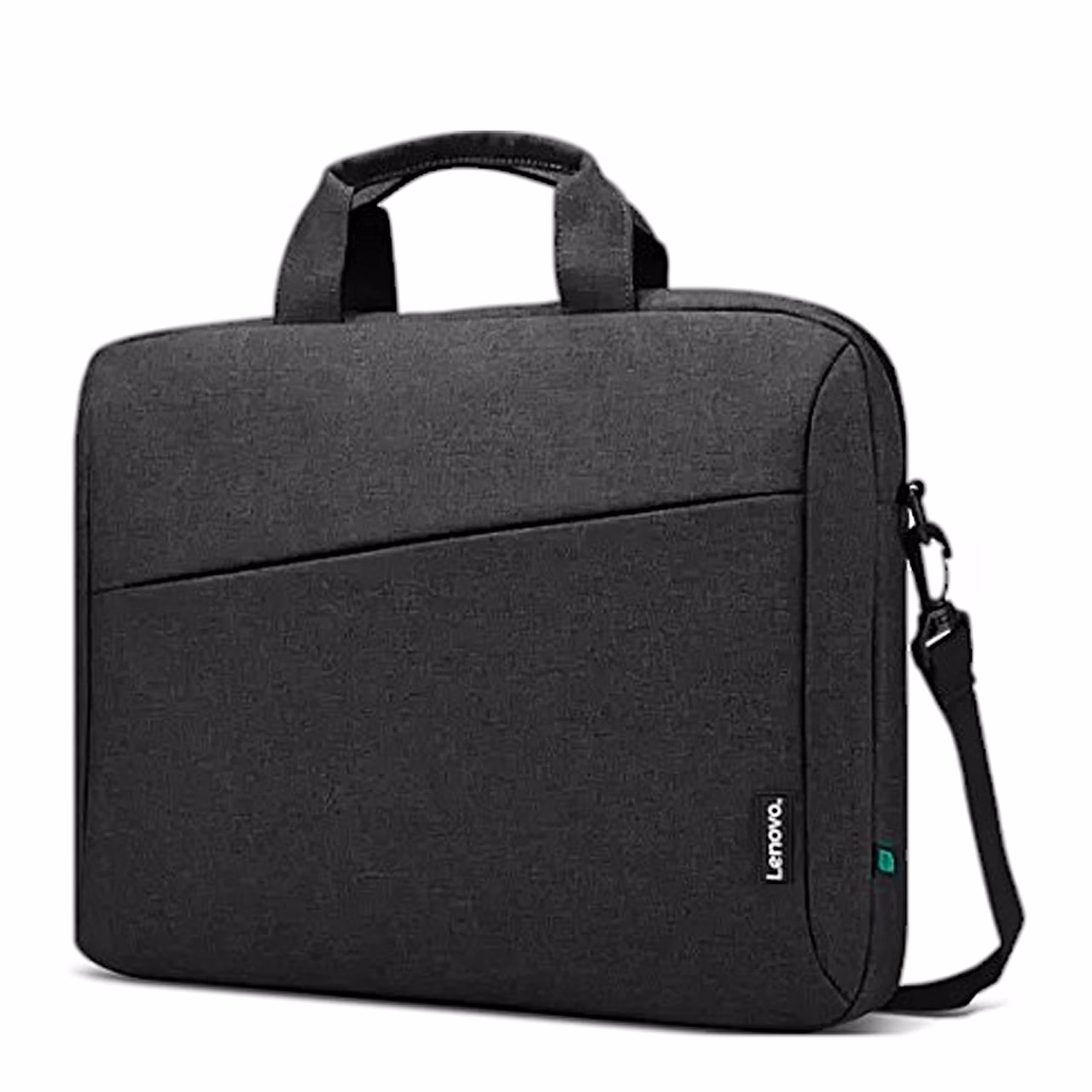 Lenovo Topload T210 ECO sülearvutikoti esikülg ja sang viltu vaates