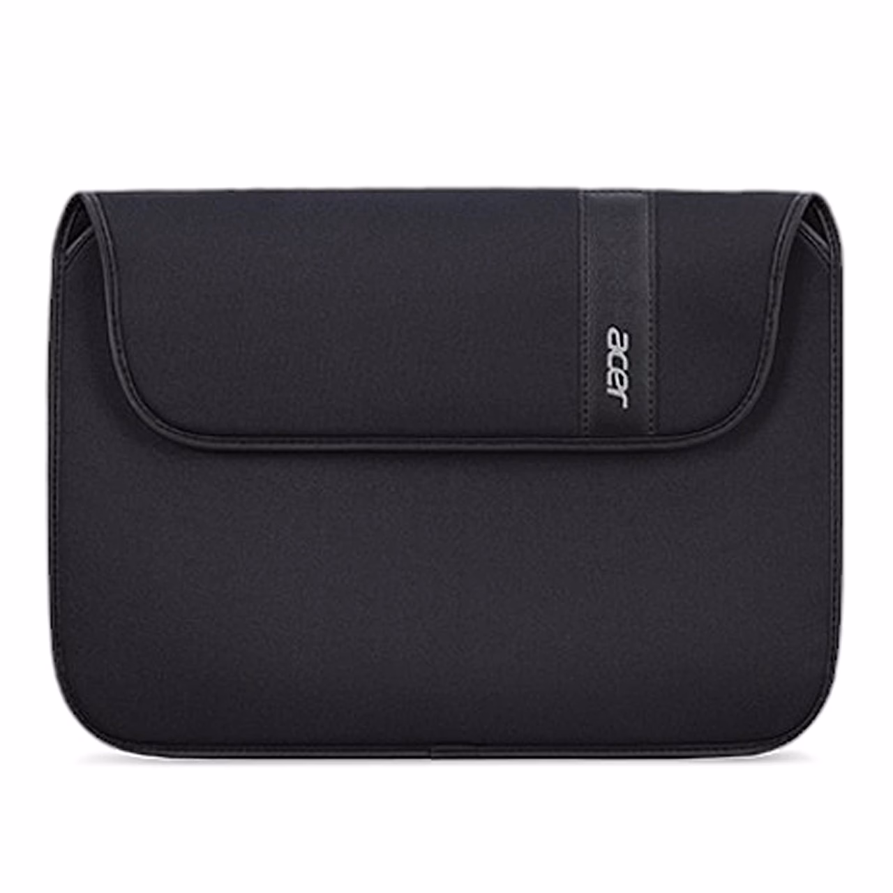 Must sülearvutiümbris Acer Protective Sleeve eestvaates, klapp suletud