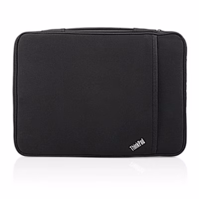 Must sülearvutiümbris Lenovo ThinkPad 13-inch Sleeve eestvaates ülaserva tõmblukuga